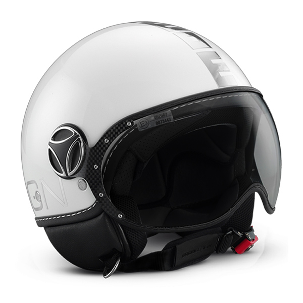 Motorcycle Helmet Momo Design Fighter II White Quartz Chrome 8