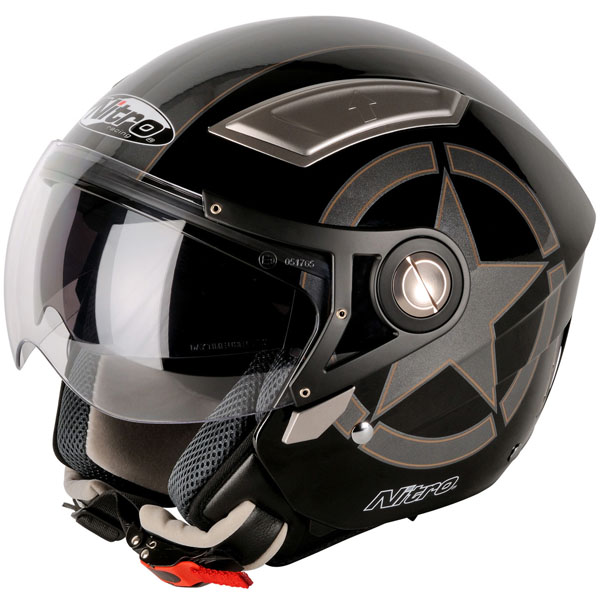 Motorcycle Helmet Nitro NP-100J Heavy Black