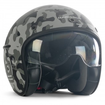 Open Face HARISSON Corsair Camo Matt Grey