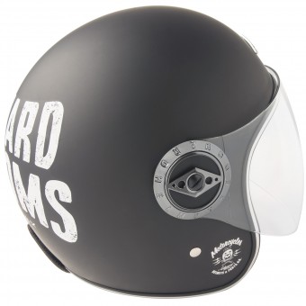 Open Face Edguard Dirt Ed Visor Customs Black