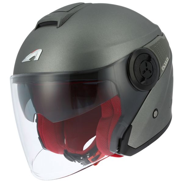 Open Face Astone DJ10 Matt Titanium Grey