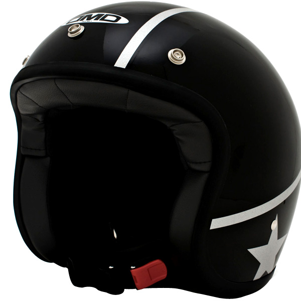 Open Face Dmd Vintage Stunt Black Etoile
