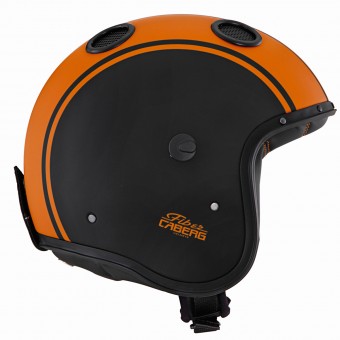 Open Face Caberg Doom Legend Matt Black Orange