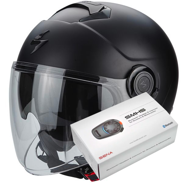 Open Face Scorpion Exo City Matt Black