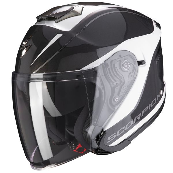 Open Face Scorpion Exo S1 Shadow White Silver