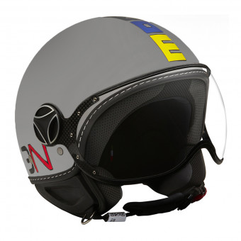 Open Face Momo Design FGTR Classic Grey Matt Multicolor