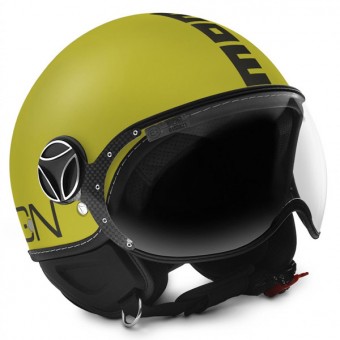 Open Face Momo Design FGTR Classic Yellow Matt