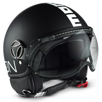 Open Face Momo Design FGTR Classic Matt Black Silver