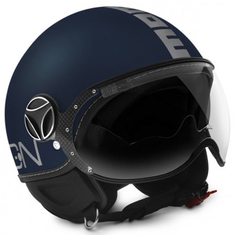 Open Face Momo Design FGTR Evo 3 Blue Matt Grey