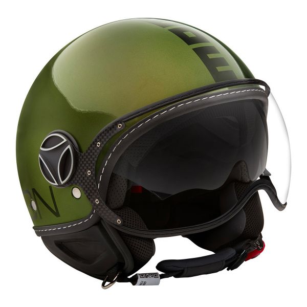 Open Face Momo Design FGTR Evo 3 Green Black