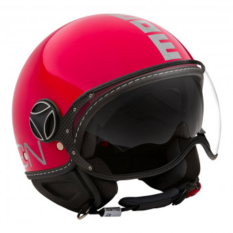Open Face Momo Design FGTR Evo 3 Magenta Glitter