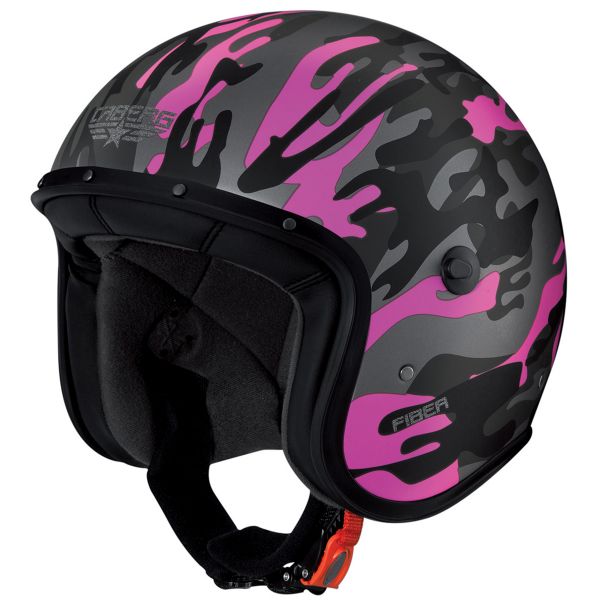 Open Face Caberg Freeride Commander Matt Green Fucsia