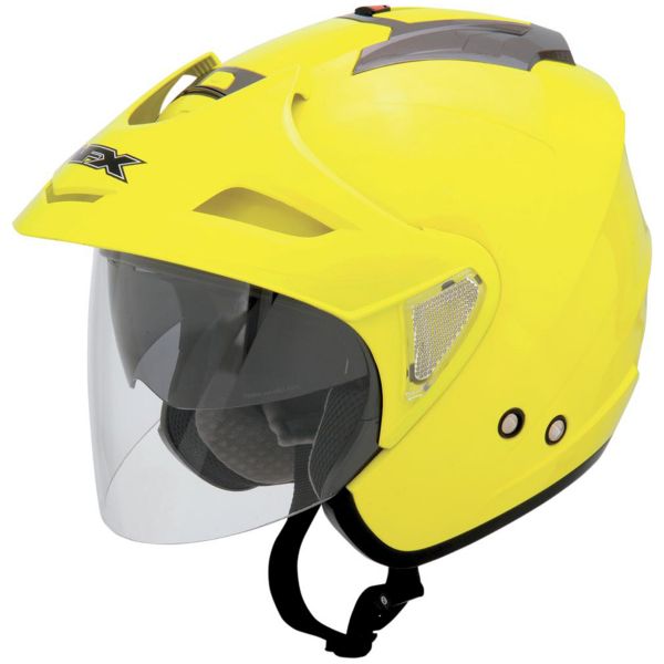 Open Face AFX FX-50 Hi-Vis Yellow
