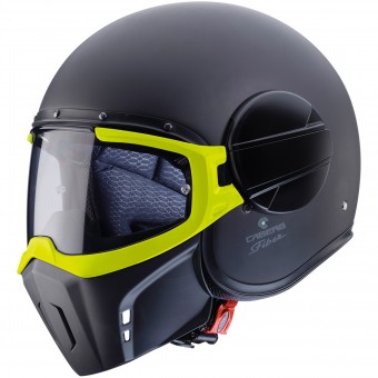 Open Face Caberg Ghost Fluo Matt Black