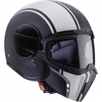 Open Face Caberg Ghost Legend Matt Black White