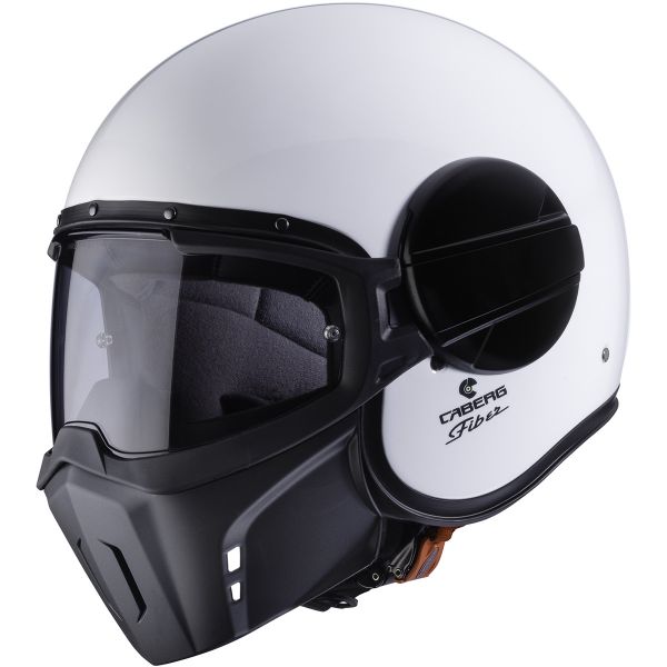 Open Face Caberg Ghost White