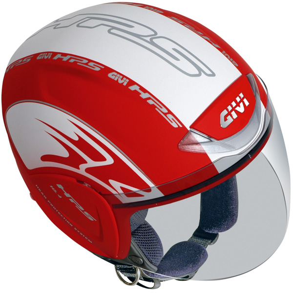 Open Face Givi 10.4 D Red