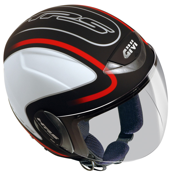 Open Face Givi H201D Deco BKWH