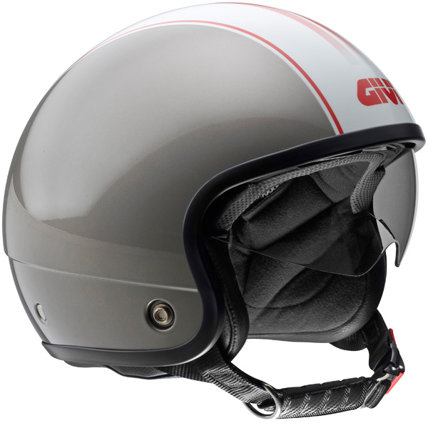 Motorcycle Helmet Givi X-05 Cafe Race Silver White