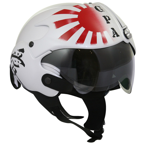 Open Face GPA Aircraft Kamikaze Pearl White