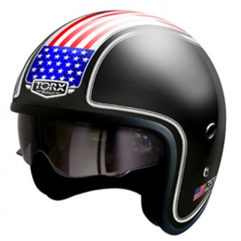 Casque Open Face Torx Harry Flag USA Casque Open Face Torx Harry Flag USA