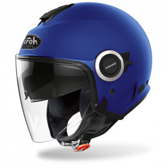 Casque Open Face Airoh Helios Blue Matt Casque Open Face Airoh Helios Blue Matt