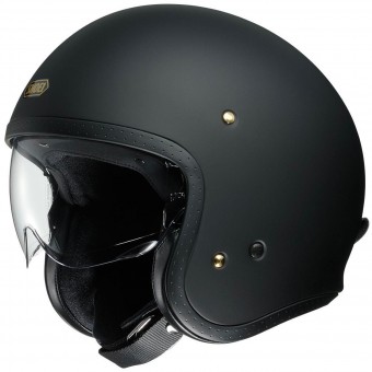 Open Face Shoei J.O Matt Black