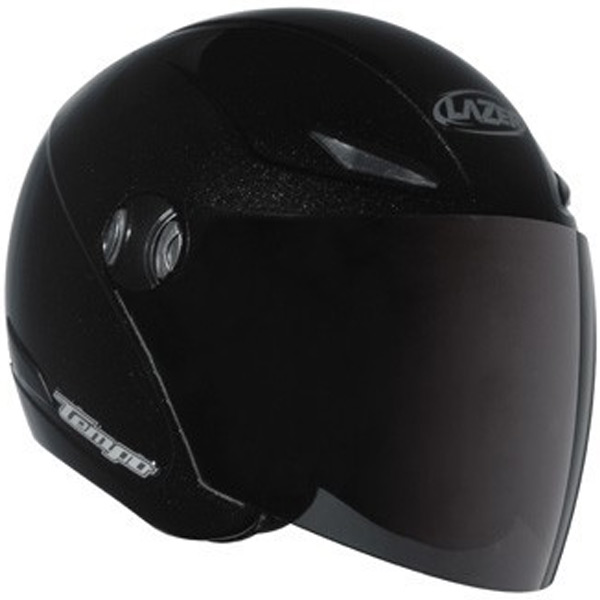 Open Face Lazer Tempo GL Black Metal