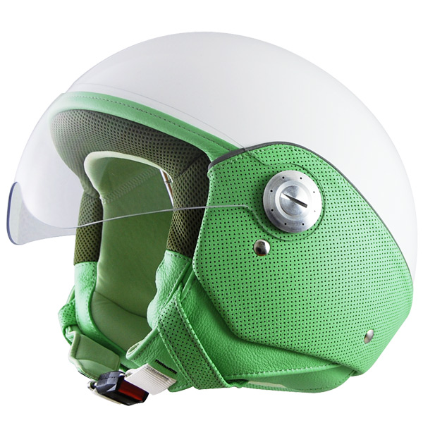 Open Face Lazer Rider Fashion Green