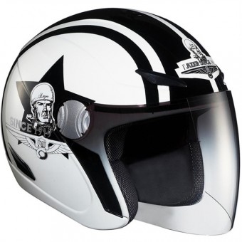 Motorcycle Helmet Lazer Tempo Stripes And Stars