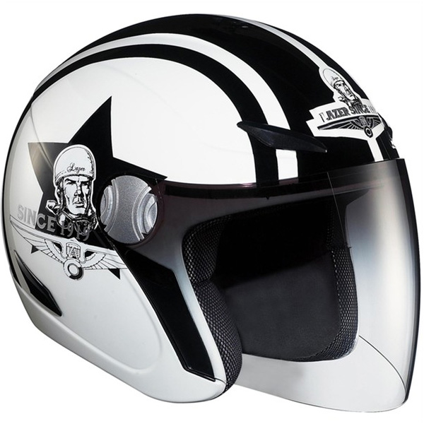 Motorcycle Helmet Lazer Tempo Stripes And Stars