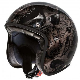 Premier helmets Casque Jet Vintage NX Noir