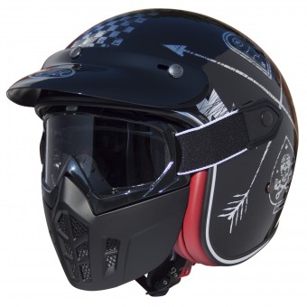 Open Face Premier Mask NX Silver Chromed