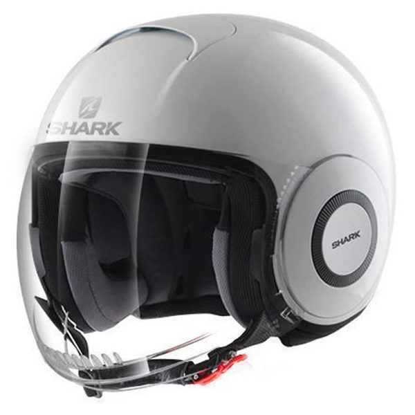 Open Face Shark Micro White