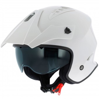 Open Face Astone Minicross White