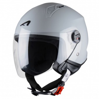 Open Face Astone Minijet Light Grey