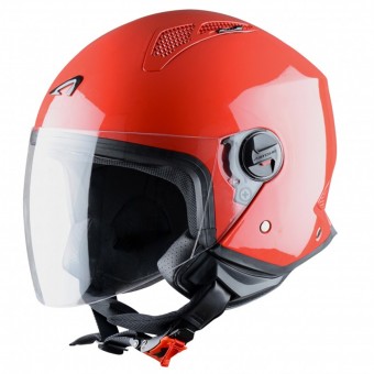 Open Face Astone Minijet Red