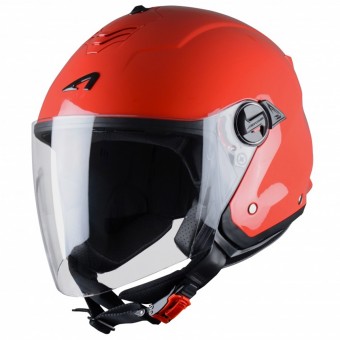 Open Face Astone Minijet S Red