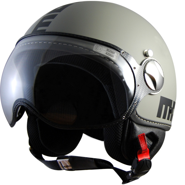 Open Face Momo Design Fighter Grey Mat 26