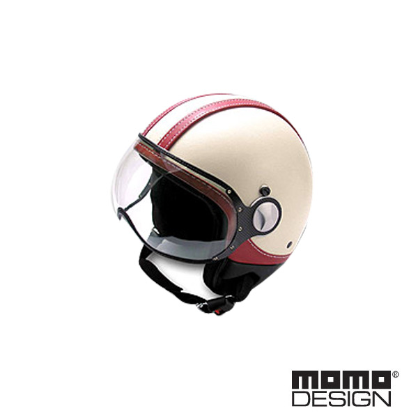 Open Face Momo Design Fighter Leather Pana
