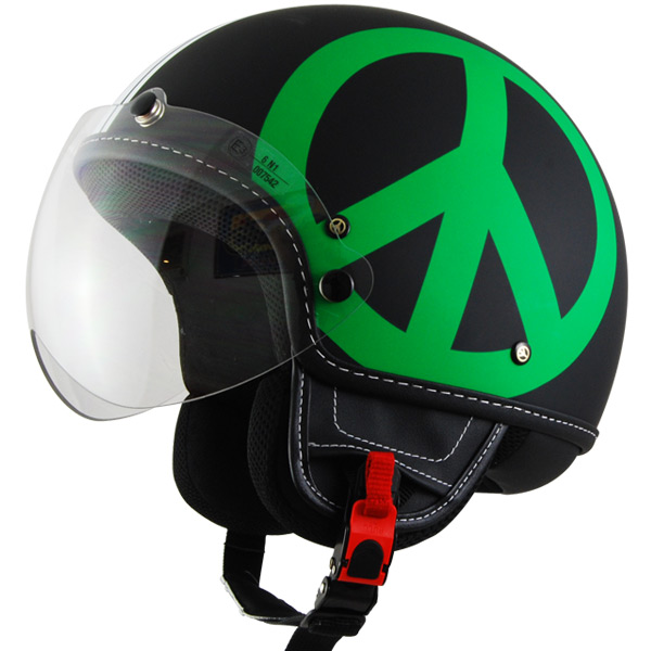 Motorcycle Helmet Moschino Peace And Love Tricolore
