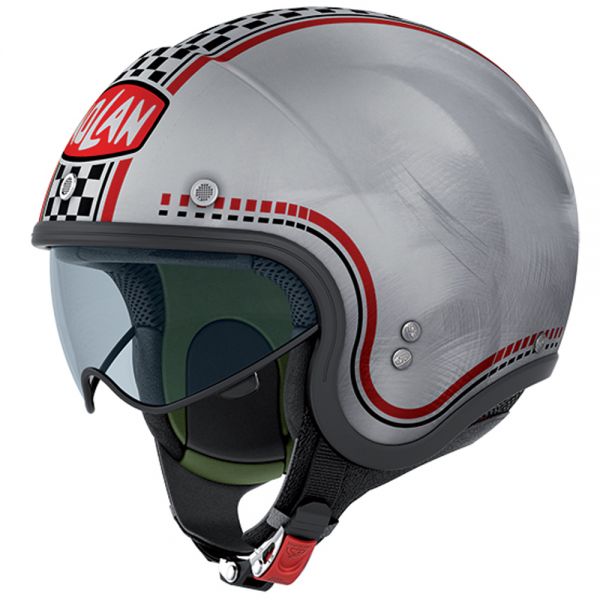 Open Face Nolan N21 Lario Scratched Chrome 4