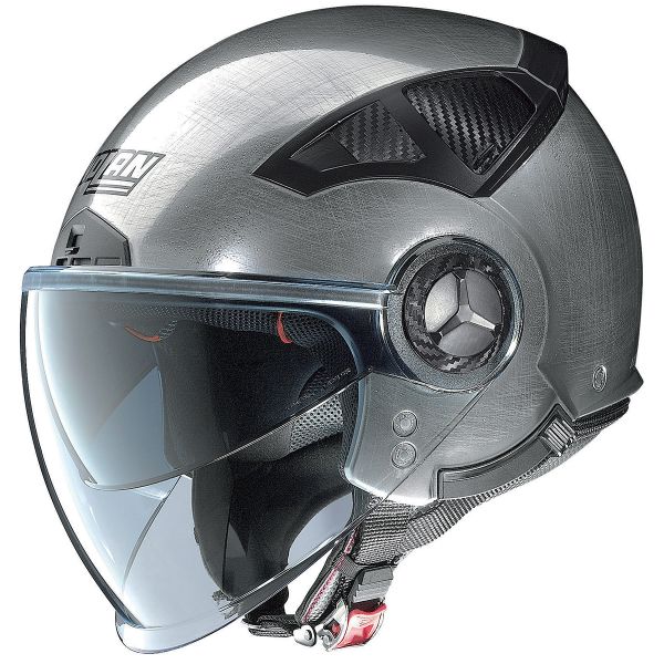 Open Face Nolan N33 Evo Classic Scratched Chrome 6