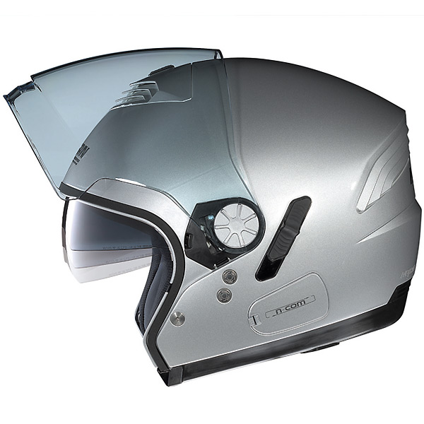 Nolan N43 Classic Ncom Platinuim Silver 1