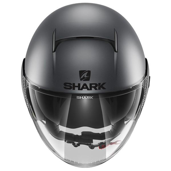 Shark Nano Street Neon Charcoal Grey Matt Black + Kit Bluetooth Sena 5S Solo