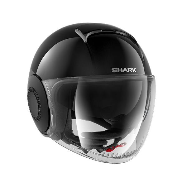 Open Face Shark Nano Swarovski Dual Black BLK