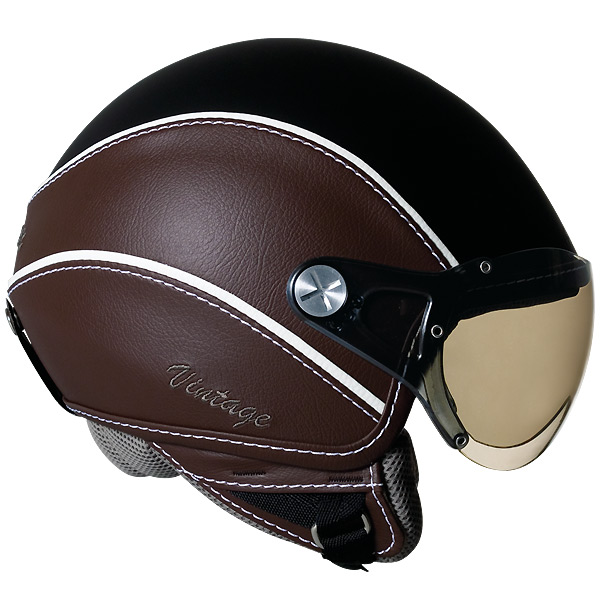 Open Face Nexx X60 Vision Vintage Black Brown