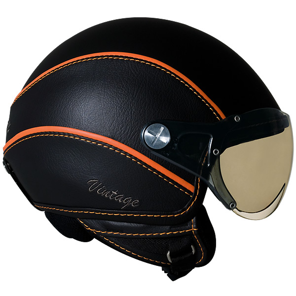 Open Face Nexx X60 Vision Vintage Black Orange Open Face Nexx X60 Vision Vintage Black Orange
