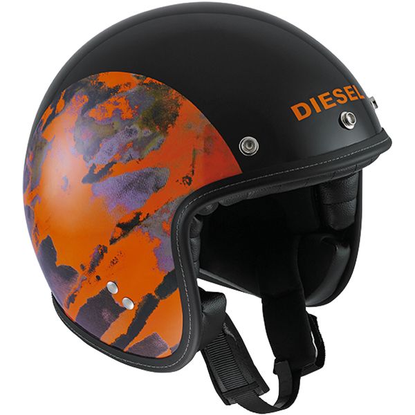 Open Face Diesel Old-Jack OJ 1 Black Orange