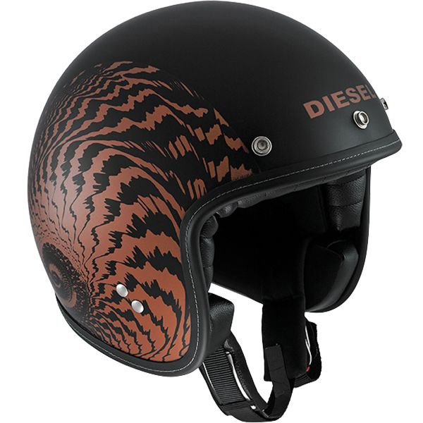 Open Face Diesel Old-Jack OJ 2 Matt Black Orange